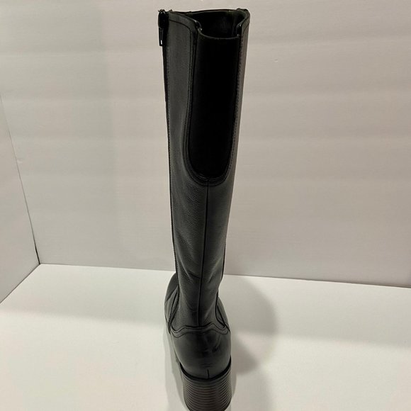 Clarks Women's Wide Calf Knee High Boot - Hollis Moon - 8M - Black Leather -NEW - Picture 4 of 10